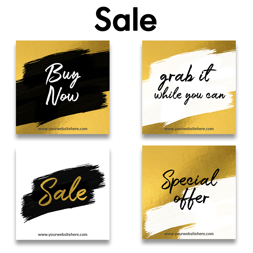 Sale Social Graphics Pack of Four